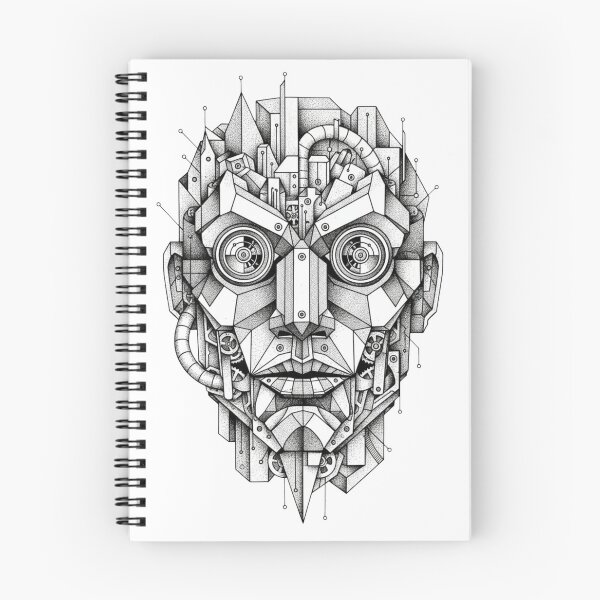 Item preview, Geometric Clockwork Face Blueprint designed and sold by CRich808Designs.