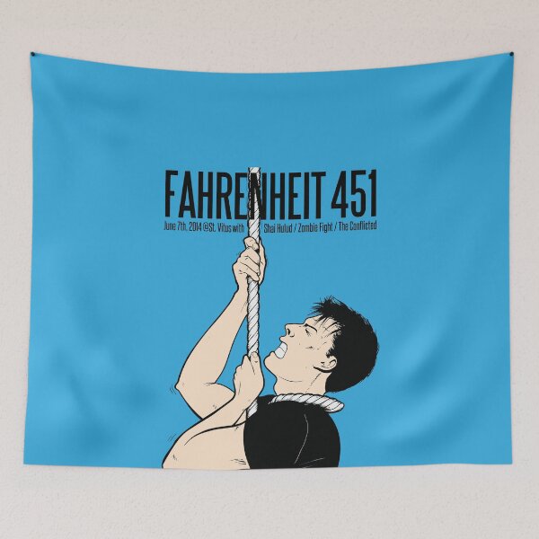 Item preview, Fahrenheit 451 St. Vitus Show Poster 2014 – NYHC Bronx designed and sold by rockfanatic.