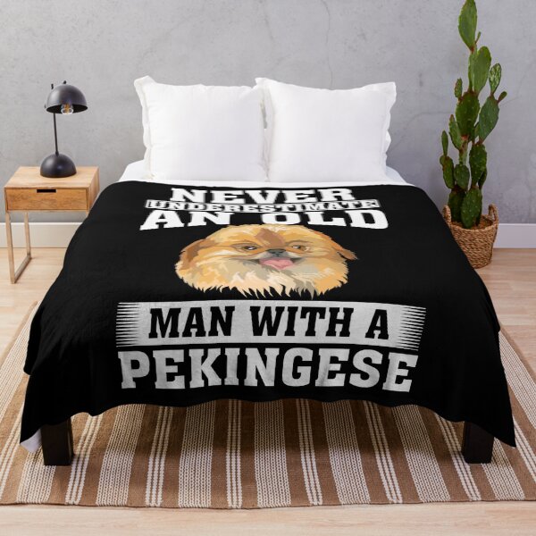 Item preview, Never Underestimate an Old Man with Pekingese designed and sold by CosmoKitsch.