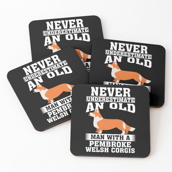 Item preview, Never Underestimate an Old Man with Pembroke Welsh Corgis designed and sold by CosmoKitsch.