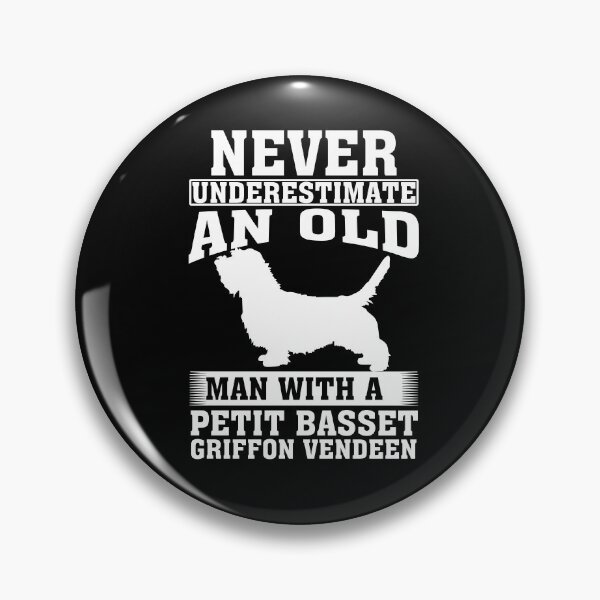 Item preview, Never Underestimate an Old Man with Petit Basset Griffon Vendeen designed and sold by CosmoKitsch.