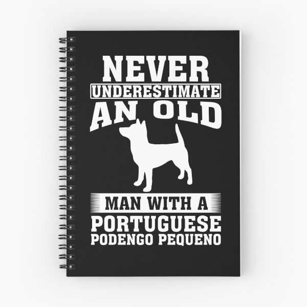 Item preview, Never Underestimate an Old Man with Portuguese Podengo Pequeno designed and sold by CosmoKitsch.