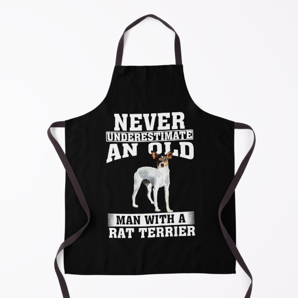 Item preview, Never Underestimate an Old Man with Rat Terrier designed and sold by CosmoKitsch.