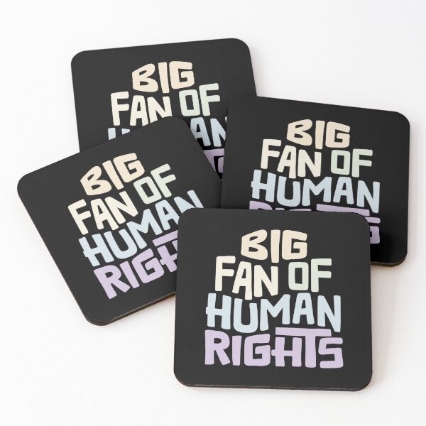 Item preview, Big Fan of Human Rights Word Art designed and sold by Unhinged Heather.