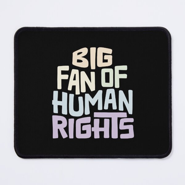 Item preview, Big Fan of Human Rights Word Art designed and sold by Unhinged Heather.