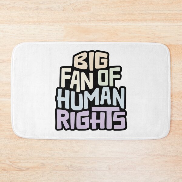 Item preview, Big Fan of Human Rights Word Art designed and sold by Unhinged Heather.