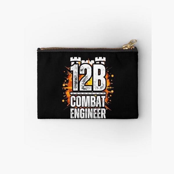 Item preview, 12B Combat Engineer Castle Top – Explosive Army MOS Design for Soldiers, Veterans & Military Supporters White Distressed Font designed and sold by GFamilyC.