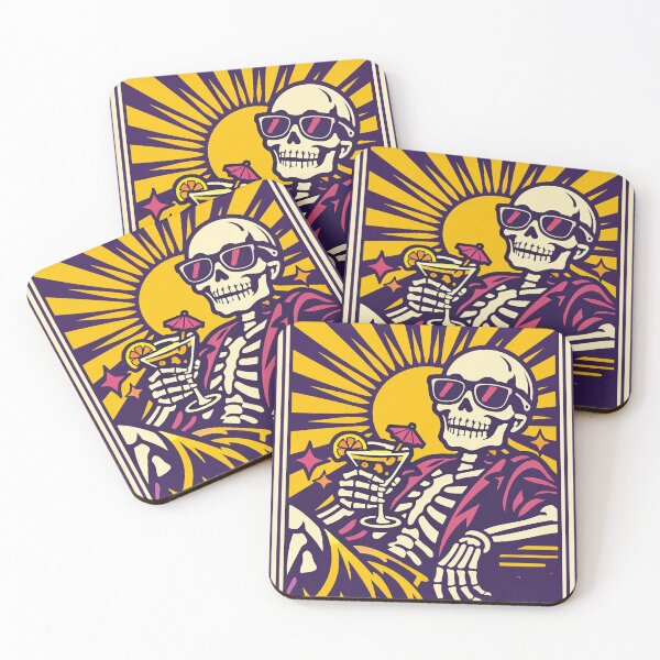 Item preview, The Vibe Retro Skeleton Cocktail designed and sold by AliveStyle.