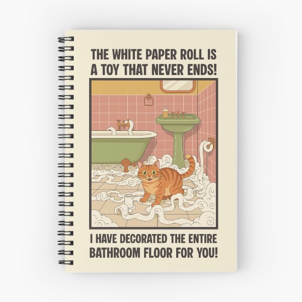 Item preview, Funny Cat Toilet Paper Artist - Orange Tabby Bathroom Humor designed and sold by Stadify.