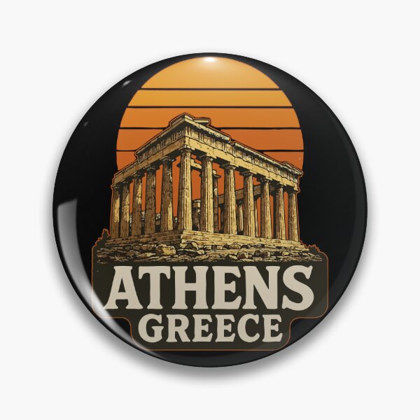 Item preview, Ancient Athens Greece Retro Vintage Travel designed and sold by TomFrontierArt.
