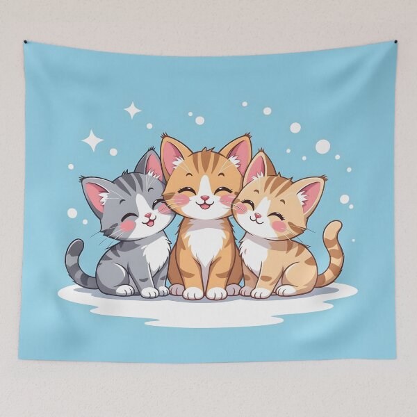Item preview, Dreamy kittens designed and sold by PrintLabStudio.