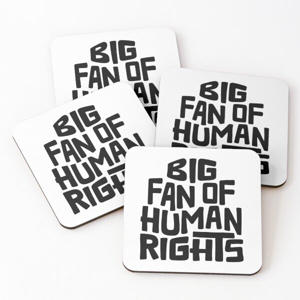 Item preview, Big Fan of Human Rights Word Art designed and sold by Unhinged Heather.