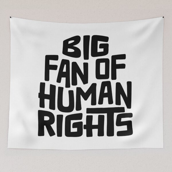 Item preview, Big Fan of Human Rights Word Art designed and sold by Unhinged Heather.