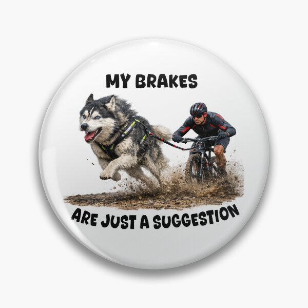 Item preview, Bikejoring Husky Slogan T-shirt 3 - Male designed and sold by IndyQuests.