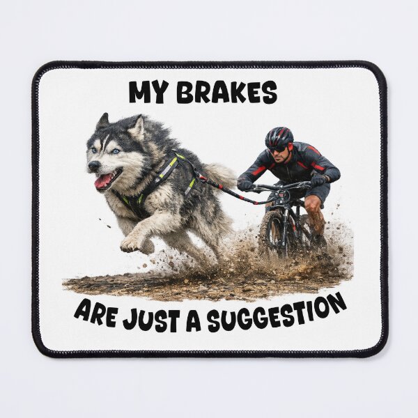 Item preview, Bikejoring Husky Slogan T-shirt 3 - Male designed and sold by IndyQuests.