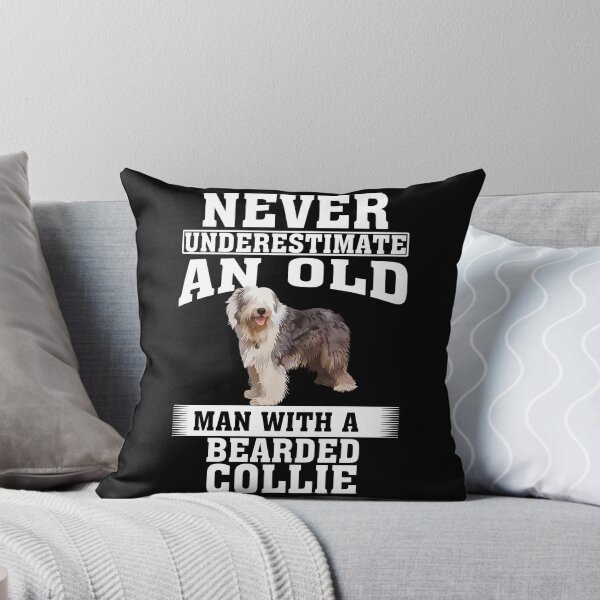 Item preview, Never Underestimate an Old Man with Bearded Collie designed and sold by CosmoKitsch.