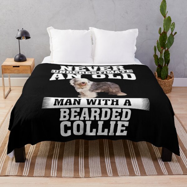 Item preview, Never Underestimate an Old Man with Bearded Collie designed and sold by CosmoKitsch.