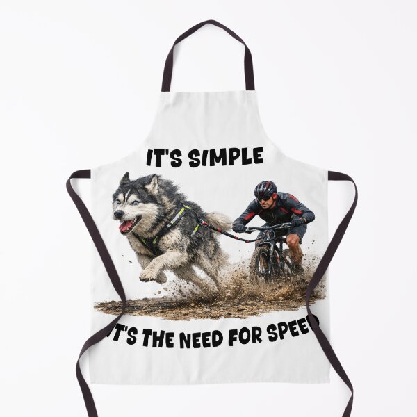 Item preview, Bikejoring Husky Slogan T-shirt 1 - Male designed and sold by IndyQuests.