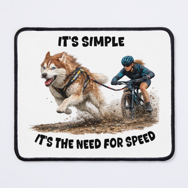 Item preview, Bikejoring Husky Slogan T-shirt 2 - Female designed and sold by IndyQuests.