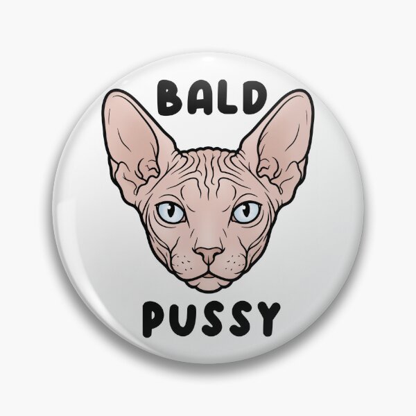 Item preview, Bald pussy sphynx cat sticker funny meme designed and sold by ButterflyKissCollab.