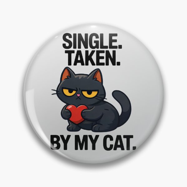 Item preview, Single Taken By My Cat Funny Grumpy Cat Heart designed and sold by Elmer Green.