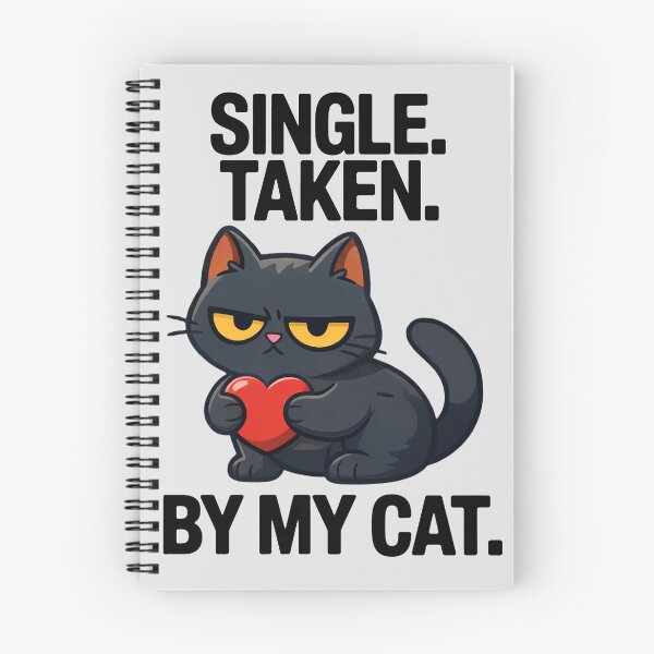 Item preview, Single Taken By My Cat Funny Grumpy Cat Heart designed and sold by Elmer Green.