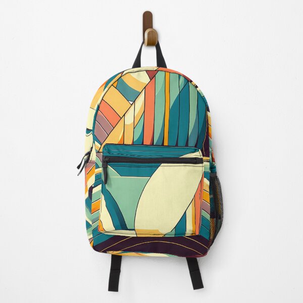 Item preview, Geometric Sailboat in Retro Waves designed and sold by InkSmithery.