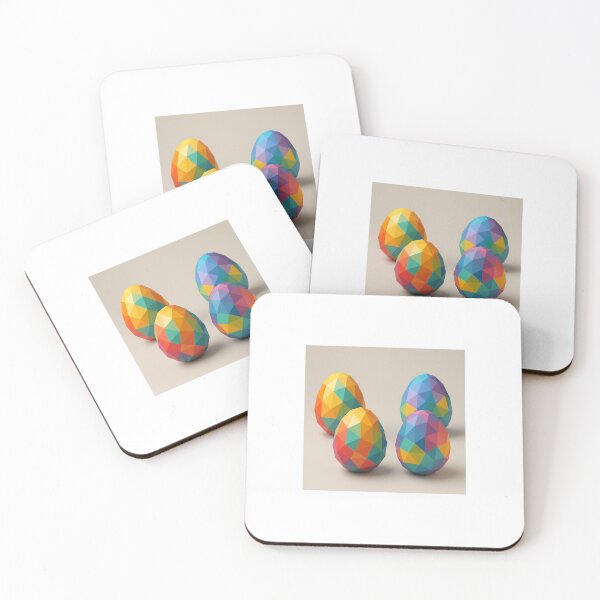 Item preview, Geometric Easter Eggs – Abstract Low Poly designed and sold by Lyvion design.