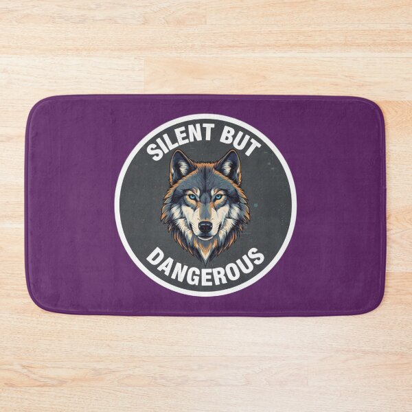 Item preview, Silent But Dangerous Wolf Aura Strength Sticker designed and sold by Nicolae-SCROCIOB-Shop.