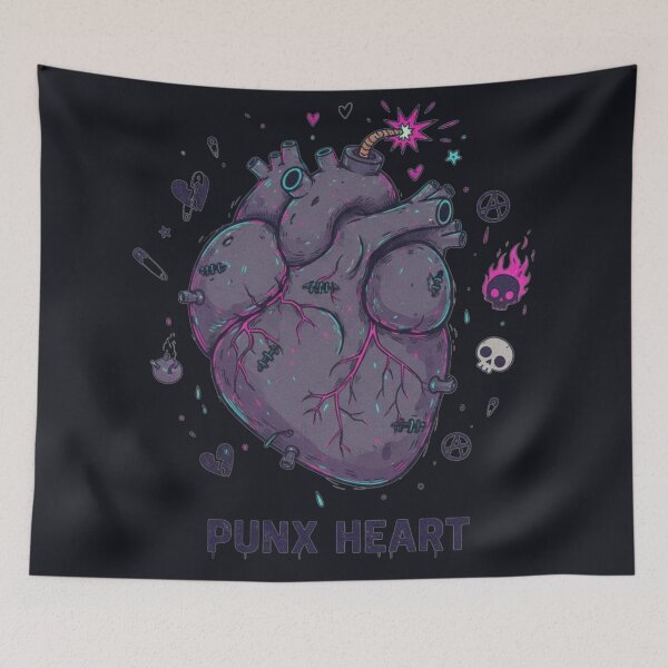 Item preview, Punx Heart: Gothic Heart designed and sold by EsenciaZen.
