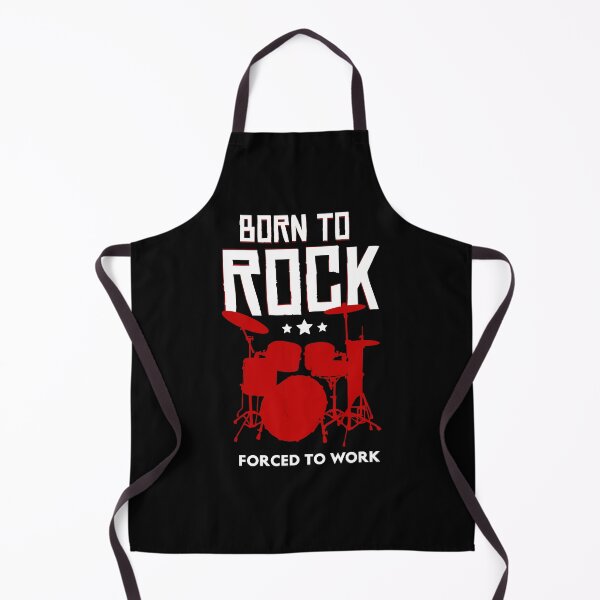 Item preview, Born to Rock Forced to Work Drummer Silhouette designed and sold by LinaValearte.
