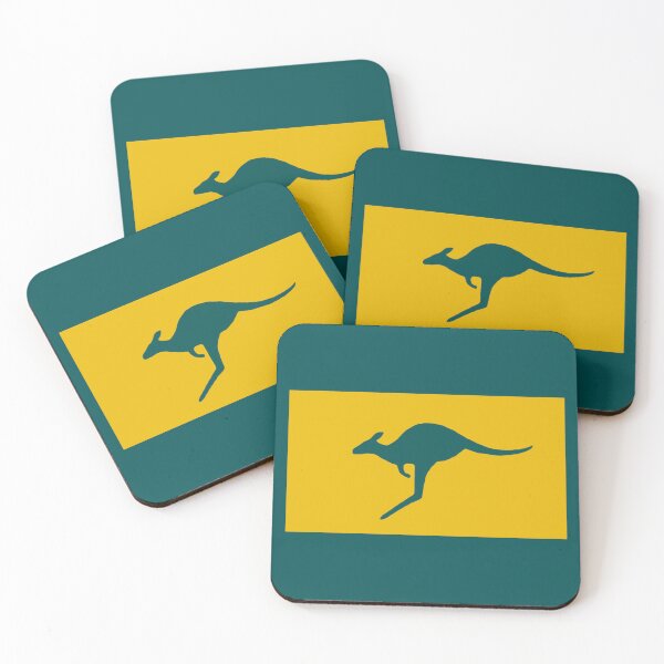 Item preview, Green and gold Kangaroo Australia designed and sold by Kangaroo Sun.