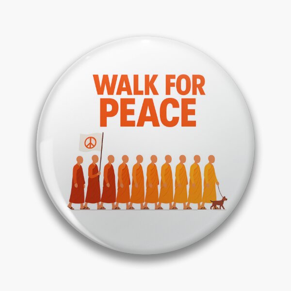 Item preview, Walk for Peace - Monks And Dog  designed and sold by ZBIFBOUETLA.