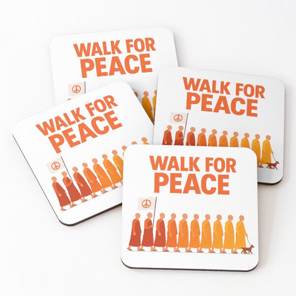 Item preview, Walk for Peace - Monks And Dog  designed and sold by ZBIFBOUETLA.
