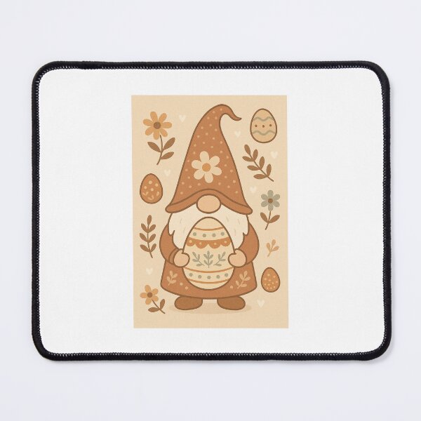 Item preview, Hygge Easter gnome holding a decorated egg designed and sold by Lyvion design.