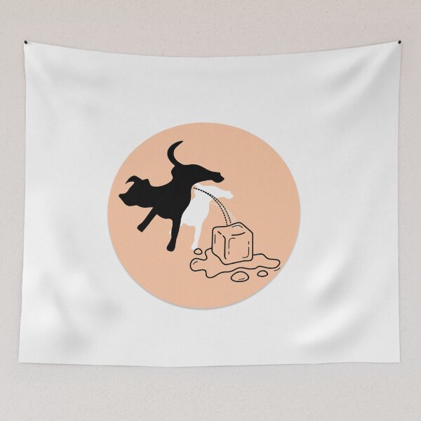 Item preview, Melt I C E Dog Whiz Peach Background designed and sold by LilWildflowers.