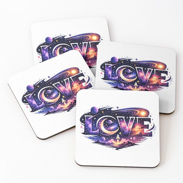 Item preview, Love Like the Galaxy Cosmic Romance Space Love Starry Night Couples Gift Valentine Text designed and sold by AlienTechs.