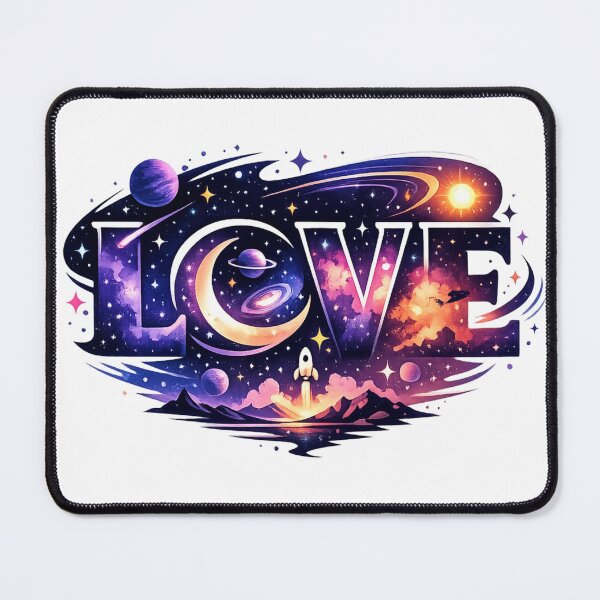 Item preview, Love Like the Galaxy Cosmic Romance Space Love Starry Night Couples Gift Valentine Text designed and sold by AlienTechs.