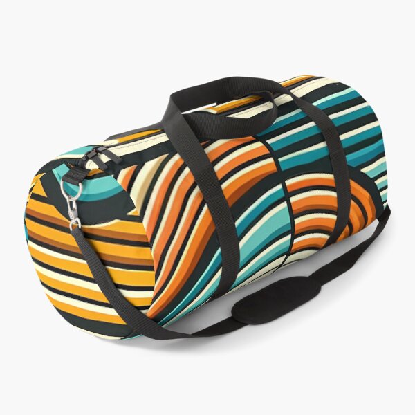 Item preview, Retro Geometric Circles and Stripes Abstract Grid designed and sold by InkSmithery.