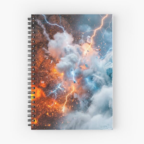 Item preview, Fire vs Ice Elemental Clash - Volcano Meets Glacier designed and sold by TheRichGallery.