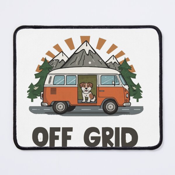 Item preview, OFF GRID Camper Van Design – Cute Van Life Dog Adventure Camping Summer Graphic design designed and sold by HOODYBUDSTYLES.