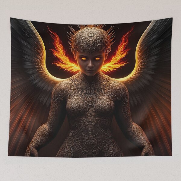 Item preview, Guardian of the Eternal Flame: Born from Ashes and Light designed and sold by KunstGeist.