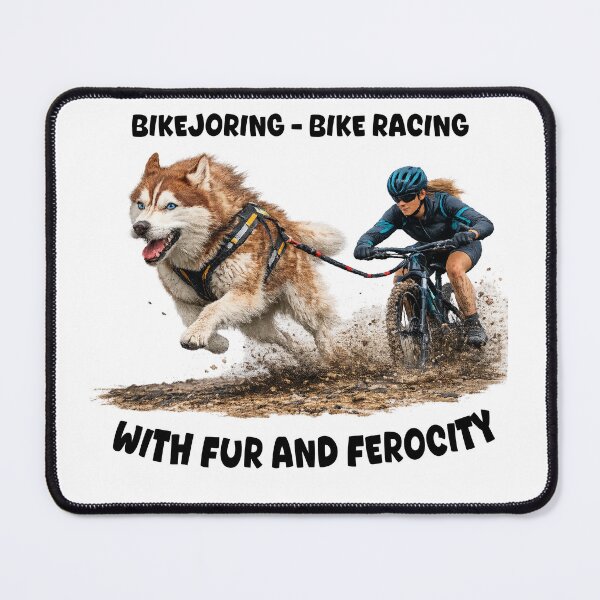 Item preview, Bikejoring Husky Slogan T-shirt 4 - Female designed and sold by IndyQuests.
