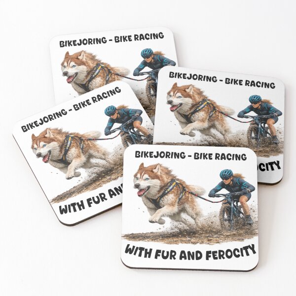 Item preview, Bikejoring Husky Slogan T-shirt 4 - Female designed and sold by IndyQuests.