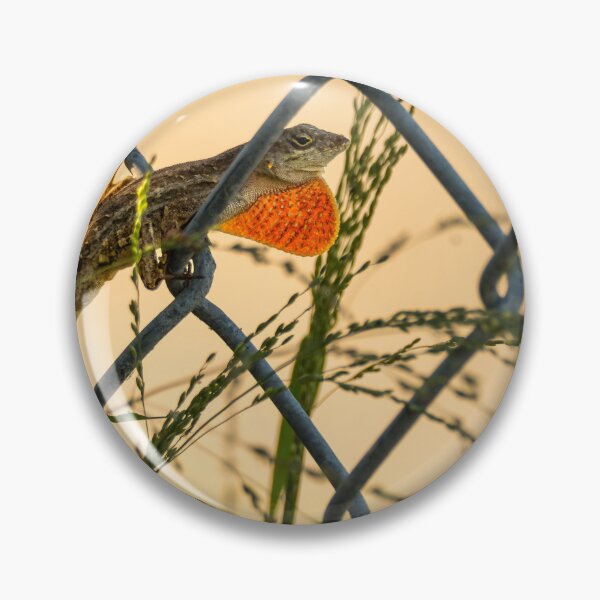 Item preview, Lizard Perched on Chain-Link Fence designed and sold by Debra Martz.