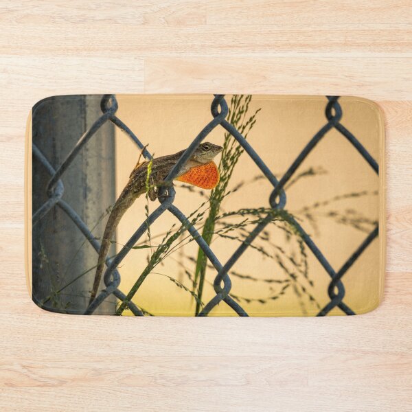 Item preview, Lizard Perched on Chain-Link Fence designed and sold by Debra Martz.