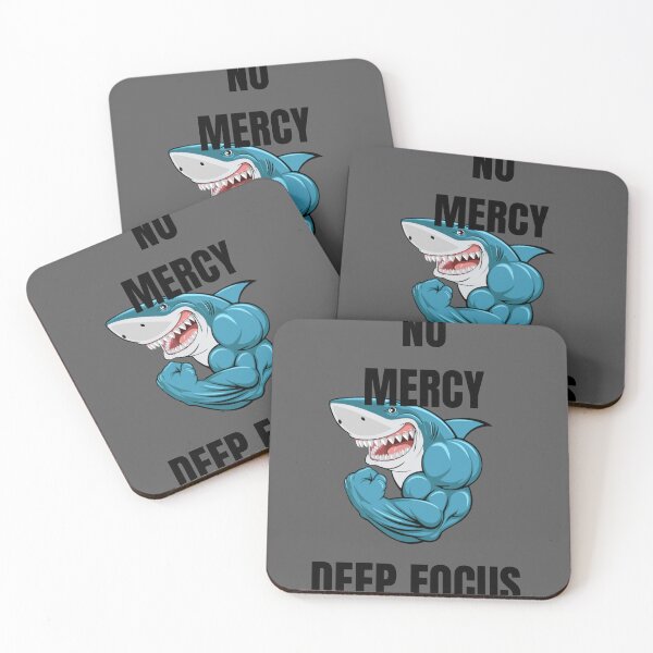 Item preview, No Mercy Shark Streetwear T-Shirt – Minimal Dark Urban Design designed and sold by Per i vostri amici a quattro zampe, e non solo .