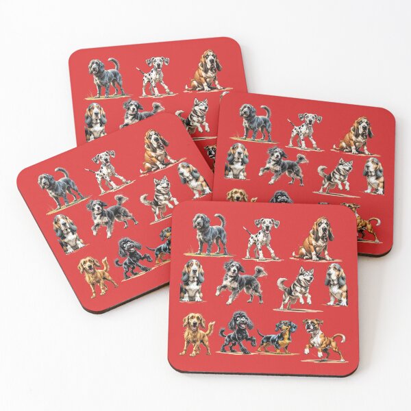 Item preview, Shabby Dogs Pattern – Scruffy Dog Illustration designed and sold by PAPIRO SIGLO XXI.