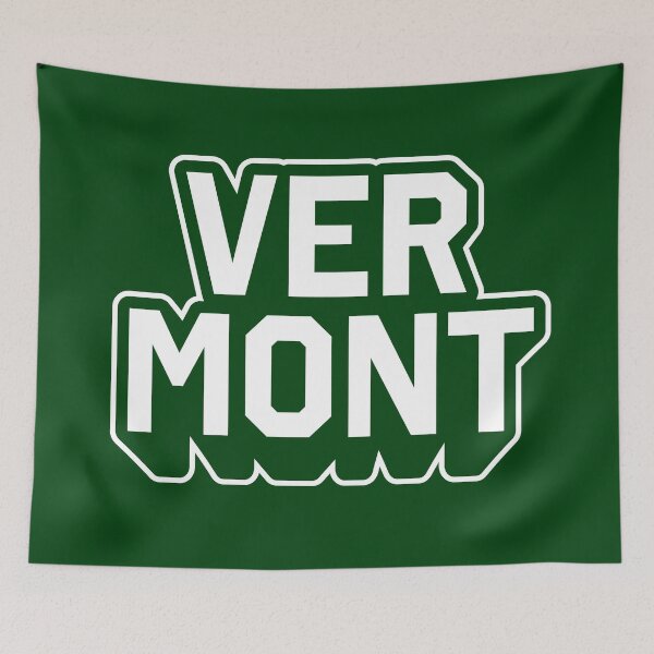Item preview, Vermont Retro Varsity - Hometown Pride & Streetwear Block Typography designed and sold by MZS Studio.