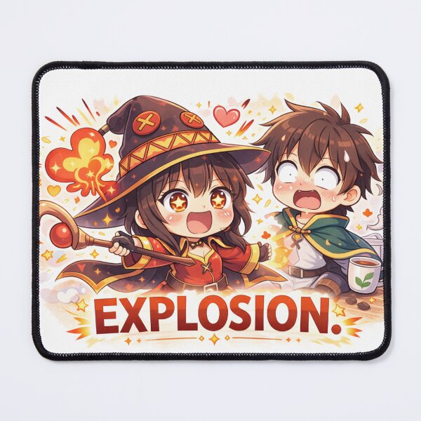 Item preview, KonoSuba Explosion Mug – Chibi Megumin & Kazuma Anime Coffee Mug designed and sold by zilanom.